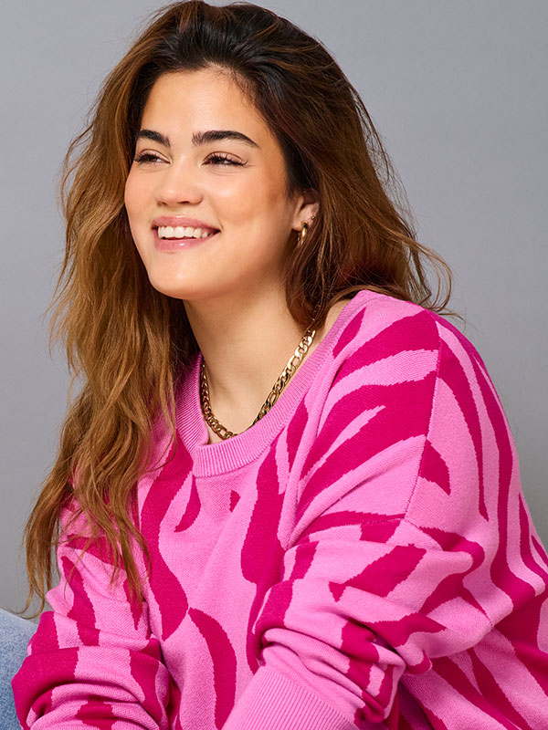 CARMONTANA - Plus Size Villapaita fra Only Carmakoma