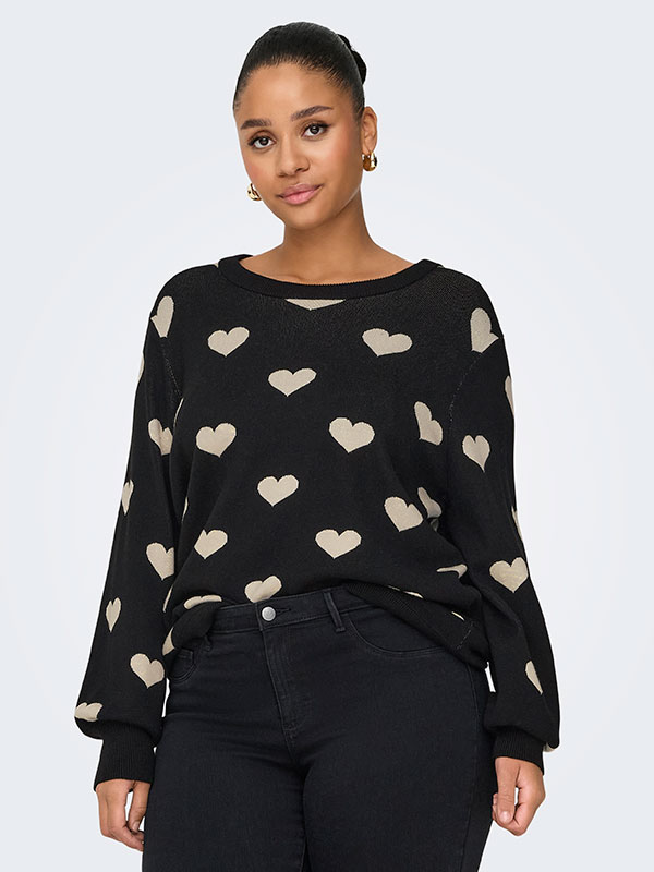 CARMONTANA - Plus Size Villapaita fra Only Carmakoma