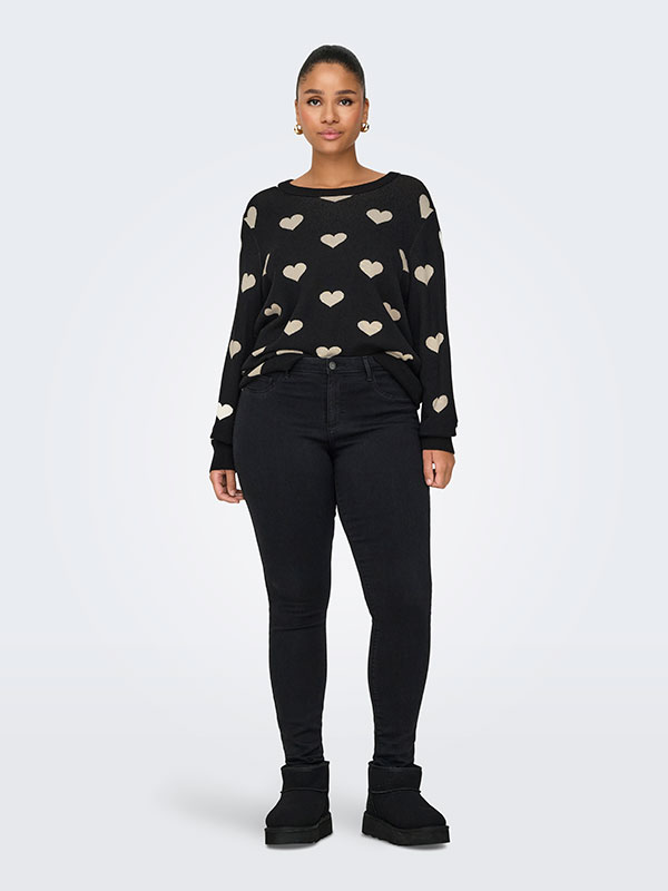 CARMONTANA - Plus Size Villapaita fra Only Carmakoma