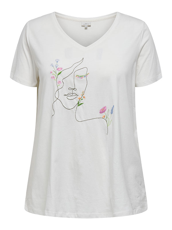 CARBONNIE - Plus Size T-paita fra Only Carmakoma