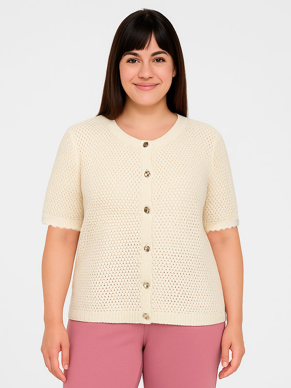 CARPAULA - Plus Size Neuletakki fra Only Carmakoma