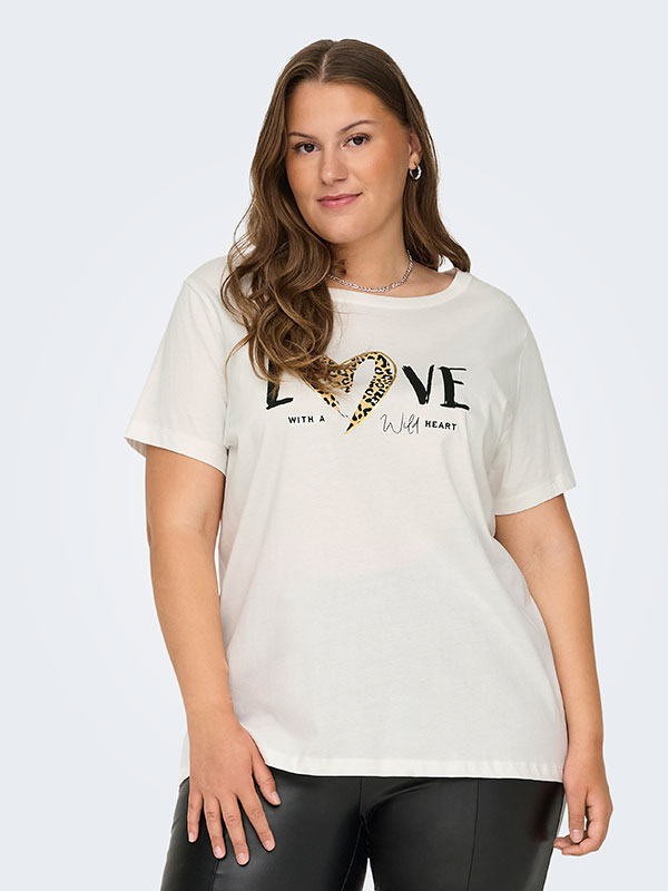 CARFREA - Plus Size T-paita fra Only Carmakoma