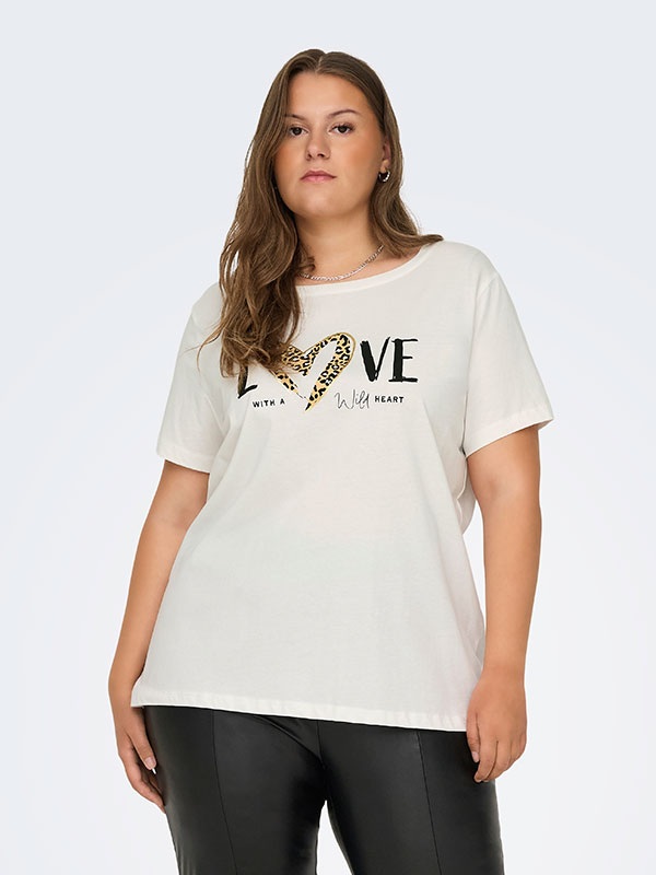 CARFREA - Plus Size T-paita fra Only Carmakoma