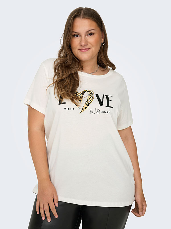 CARFREA - Plus Size T-paita fra Only Carmakoma