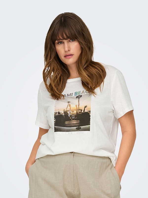 CARARNA - Plus Size T-paita fra Only Carmakoma