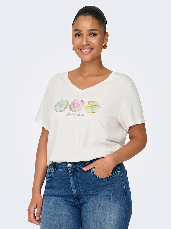 CARTIRA - Plus Size T-paita fra Only Carmakoma