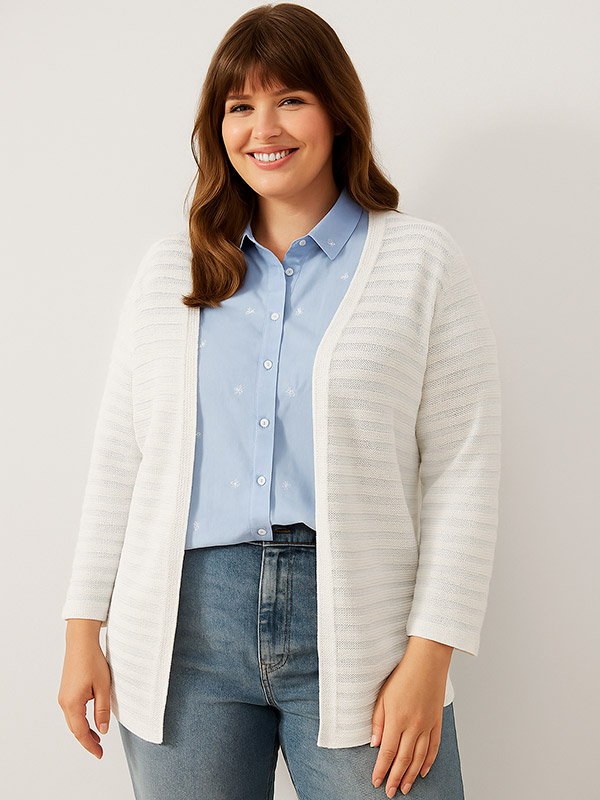 CARKELLY - Plus Size Neuletakki fra Only Carmakoma