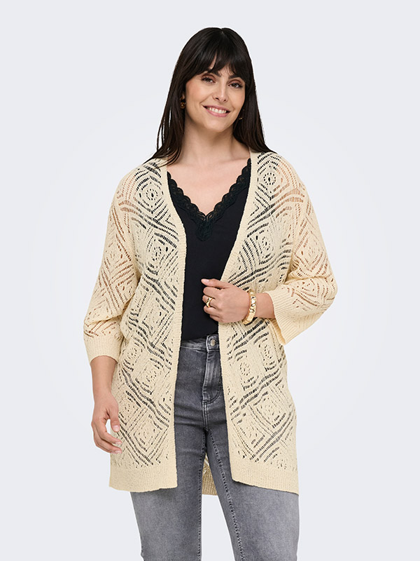CARWISTY - Plus Size Neuletakki fra Only Carmakoma