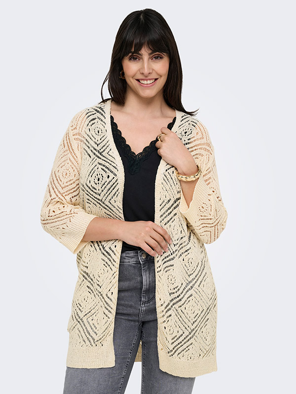 CARWISTY - Plus Size Neuletakki fra Only Carmakoma