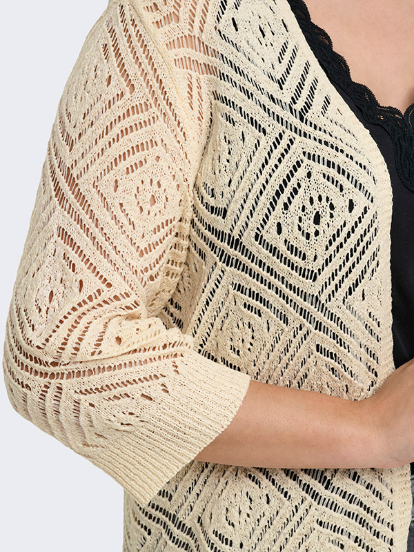 CARWISTY - Plus Size Neuletakki fra Only Carmakoma