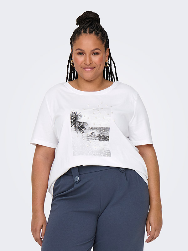 CARCELIA - Plus Size T-paita fra Only Carmakoma