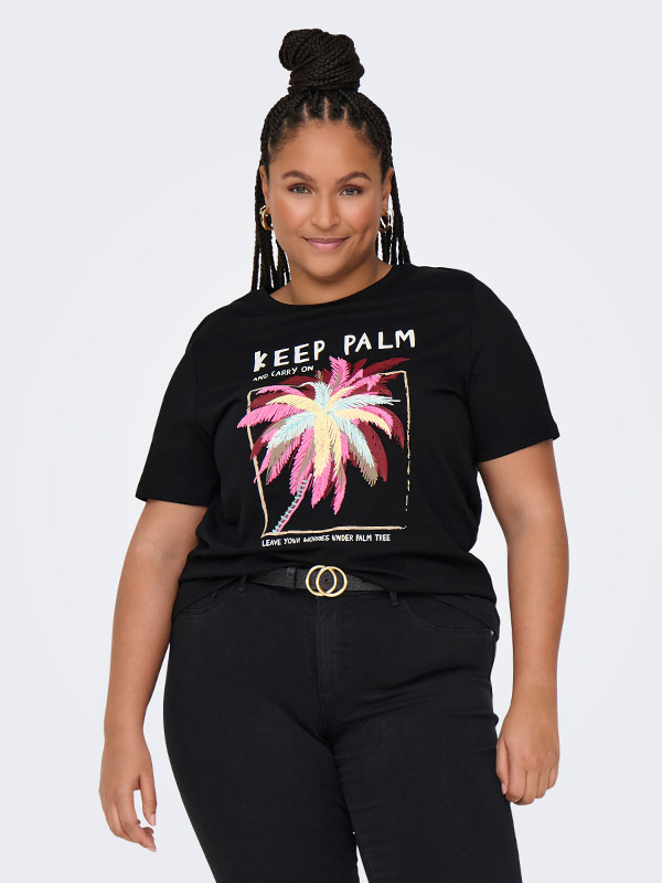 CARELLIOT - Plus Size T-paita fra Only Carmakoma