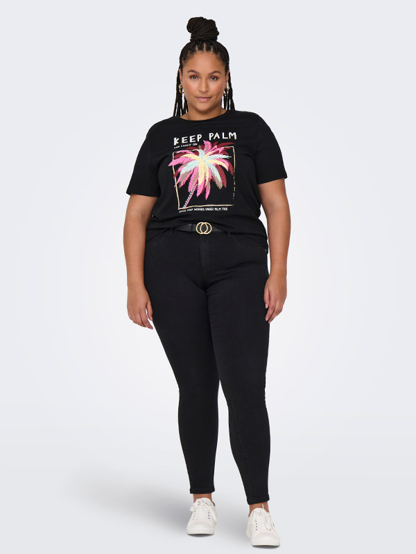 CARELLIOT - Plus Size T-paita fra Only Carmakoma