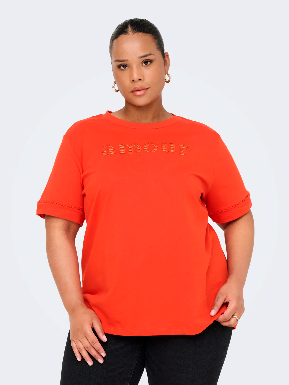 CARANNIE - Plus Size T-paita fra Only Carmakoma