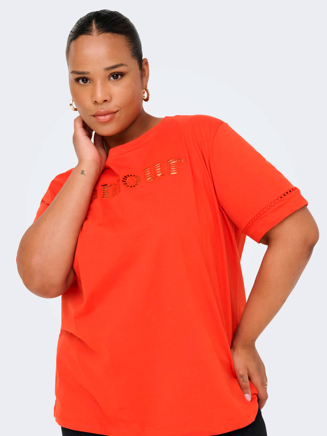 CARANNIE - Plus Size T-paita fra Only Carmakoma