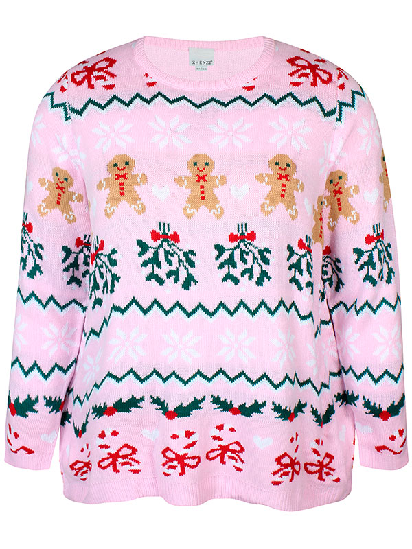 NOEL - Plus Size Villapaita fra Zhenzi