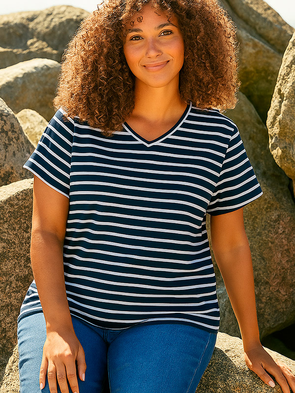 ALBERTA - Plus Size T-paita fra Zhenzi