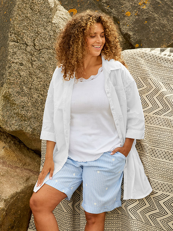 GERA - Plus Size Shortsit fra Zhenzi