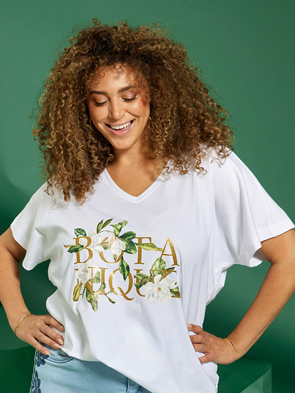 ZH-LEIA - Plus Size T-paita fra Zhenzi