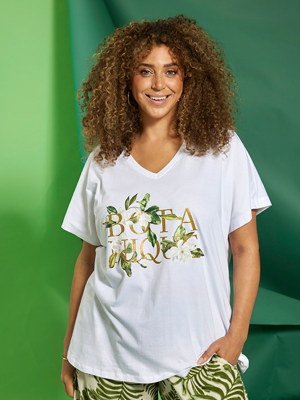 ZH-LEIA - Plus Size T-paita fra Zhenzi