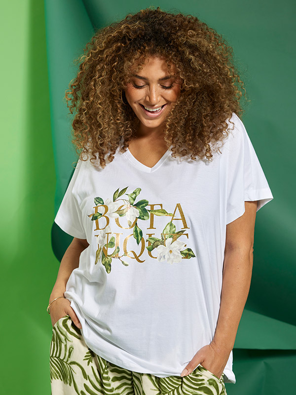 ZH-LEIA - Plus Size T-paita fra Zhenzi