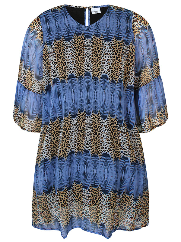 ZH-LILA - Plus Size Mekko fra Zhenzi