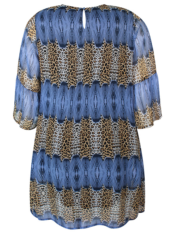 ZH-LILA - Plus Size Mekko fra Zhenzi
