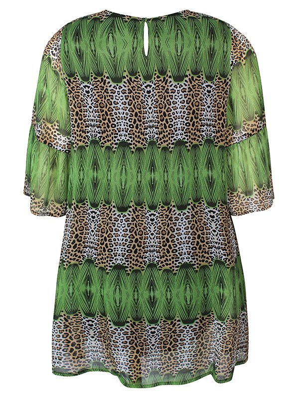 ZH-LILA - Plus Size Mekko fra Zhenzi