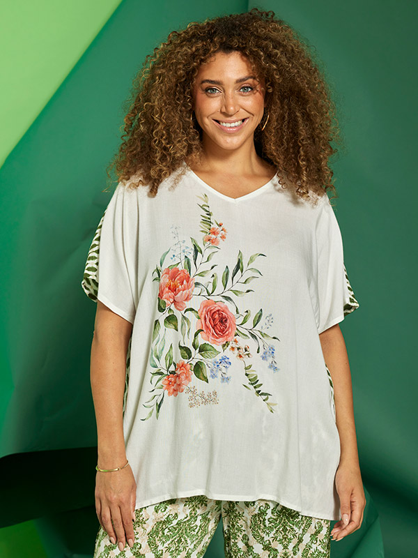 ZH-LUCY - Plus Size T-paita fra Zhenzi