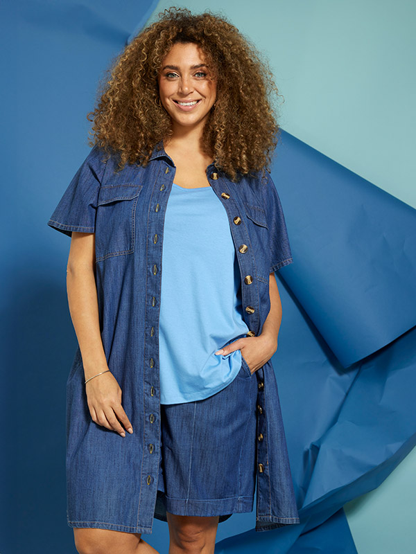 ZH-MIAH - Plus Size Mekko fra Zhenzi