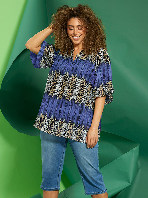 ZH-SALSA - Plus Size Farkut fra Zhenzi