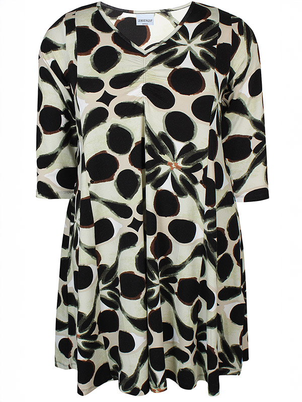 ZH-OCTA - Plus Size Mekko fra Zhenzi