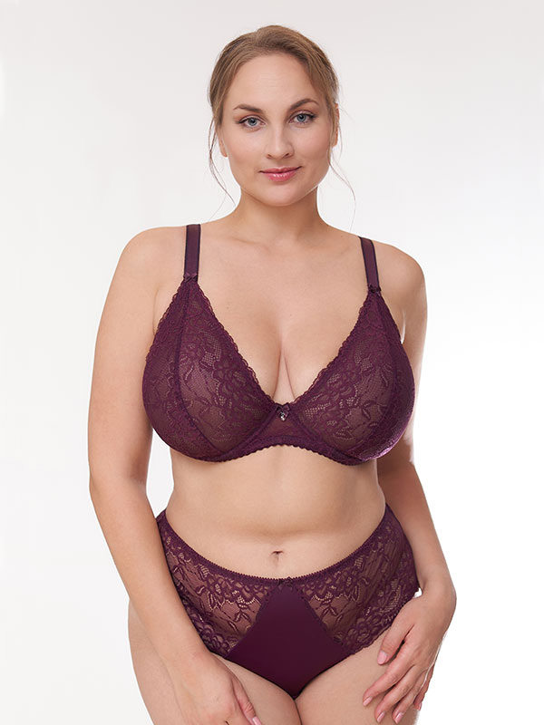 VALENTINE - Plus Size Kaaret liivit fra Plaisir