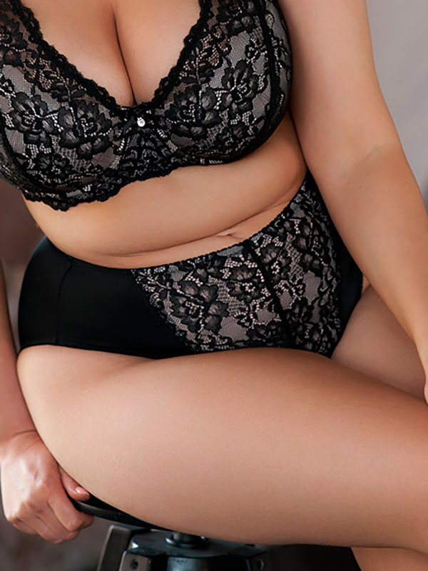 DIANA HIGH CUT - Plus Size Alushousut fra Plaisir
