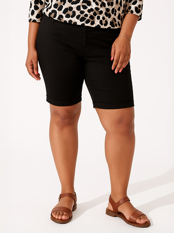 STEP - Plus Size Shortsit fra Zhenzi