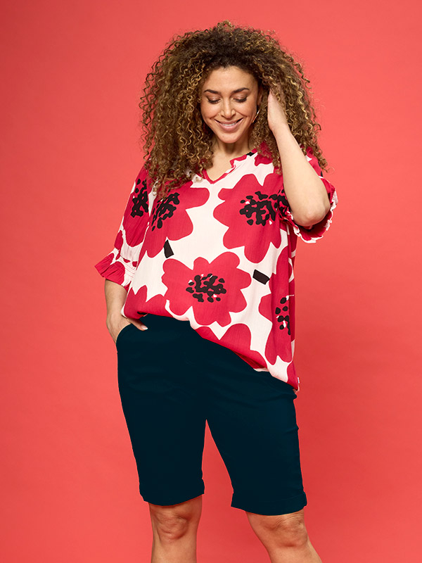 STEP - Plus Size Shortsit fra Zhenzi