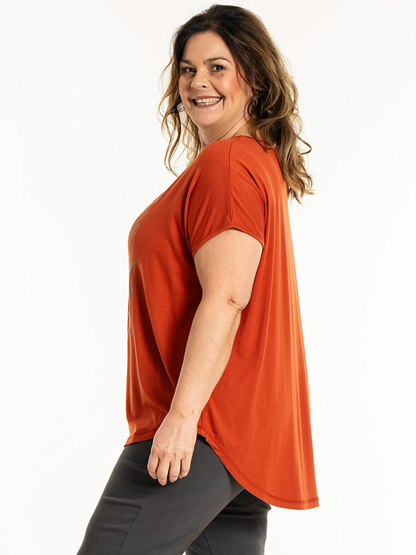 GITTE - Plus Size T-paita fra Gozzip