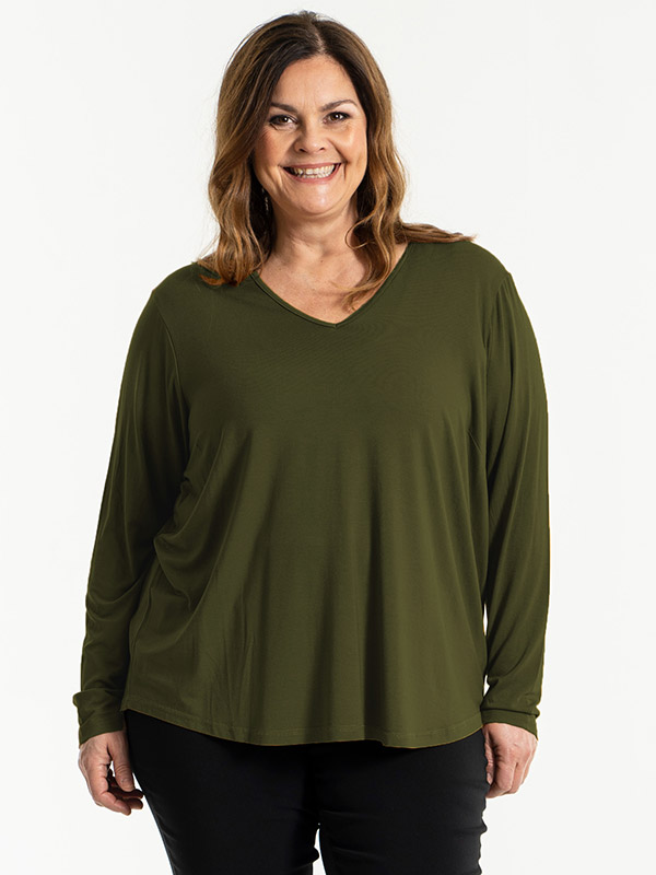 GITTE - Plus Size Pusero fra Gozzip