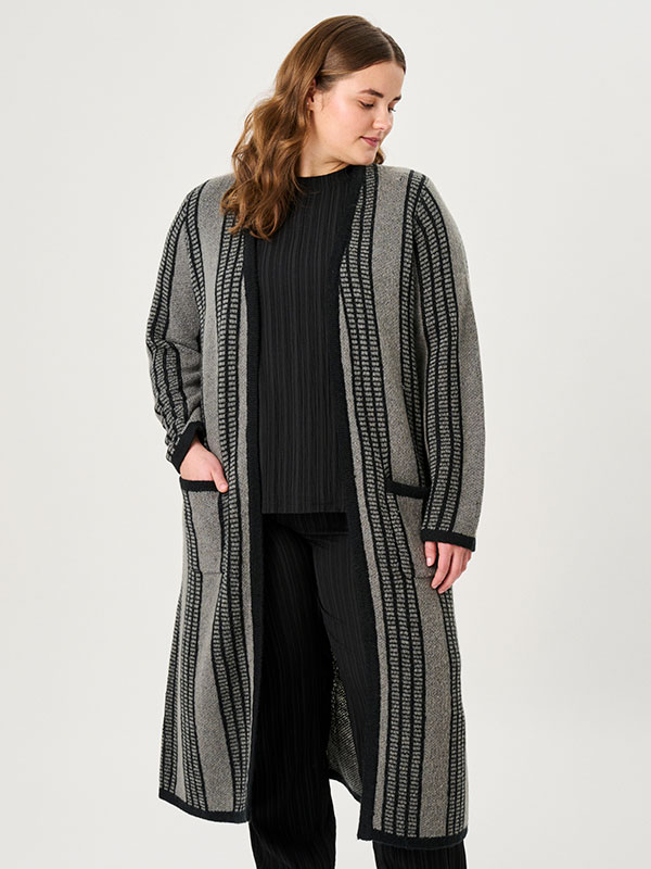 ADGRACE - Plus Size Neuletakki fra Adia
