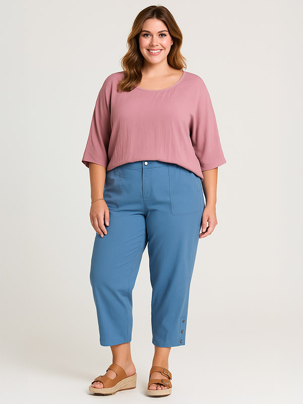 CLARA - Plus Size Housut fra Gozzip