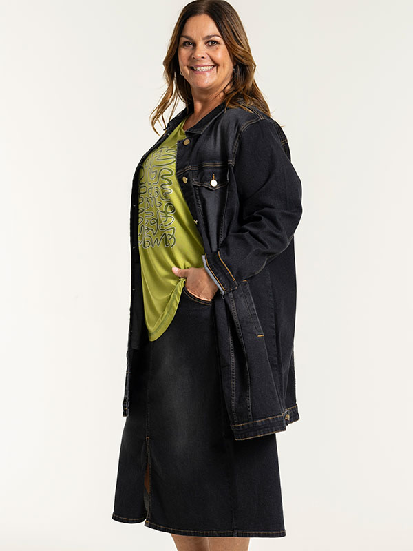 AMELA - Plus Size Takki fra Gozzip