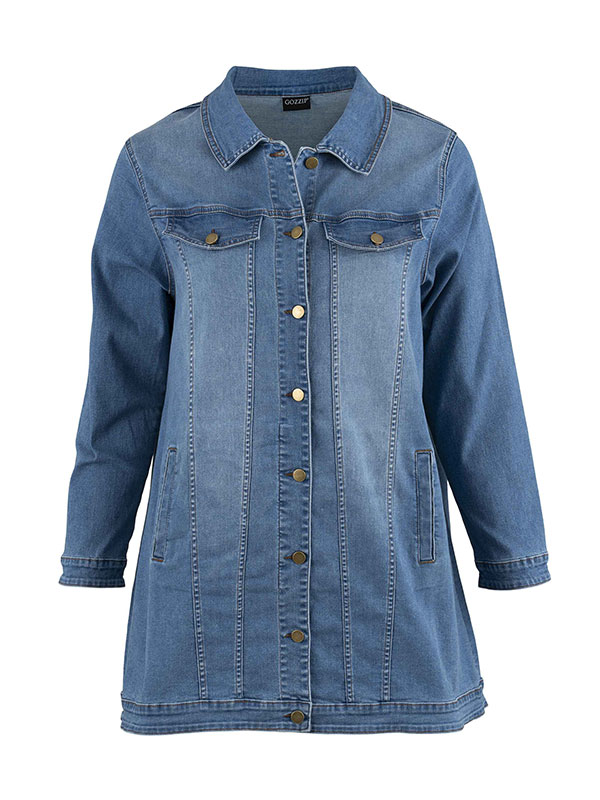 AMELA - Plus Size Takki fra Gozzip