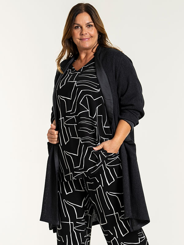 FRANCE - Plus Size Neuletakki fra Gozzip