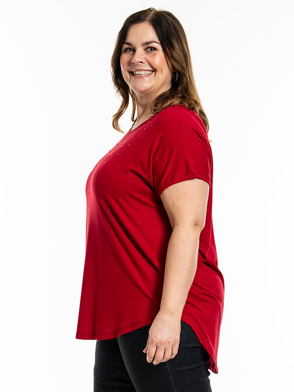 GITTE - Plus Size T-paita fra Gozzip