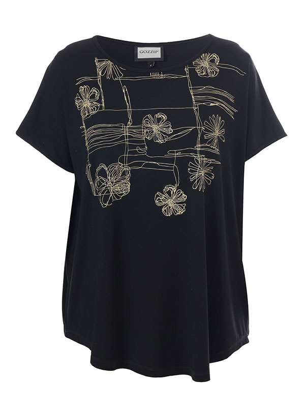 GITTE - Plus Size T-paita fra Gozzip