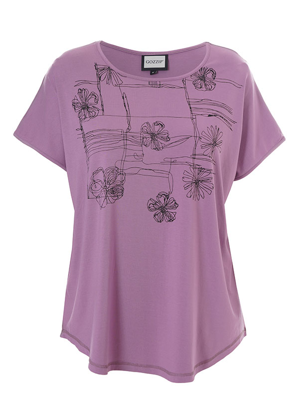 GITTE - Plus Size T-paita fra Gozzip