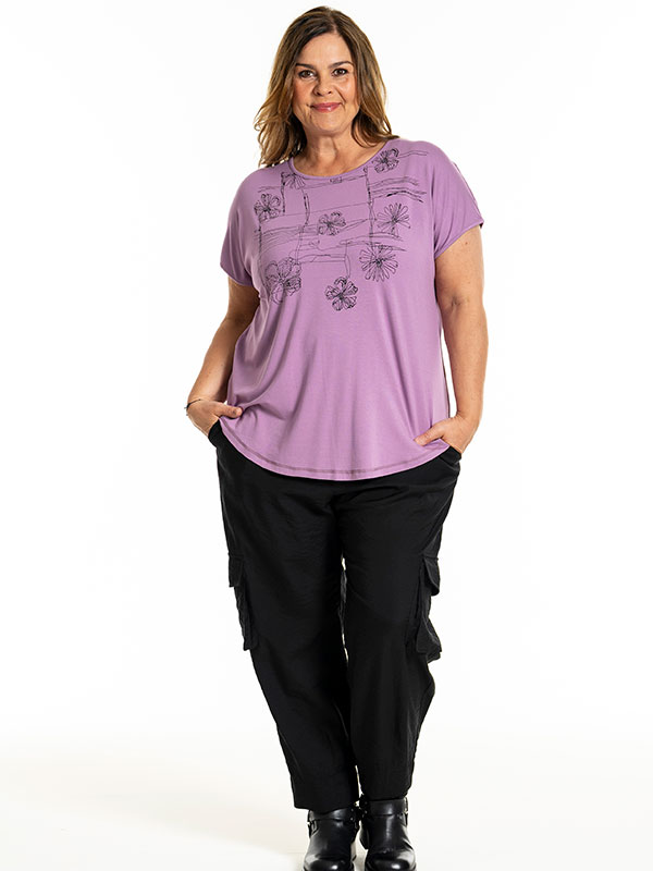 GITTE - Plus Size T-paita fra Gozzip