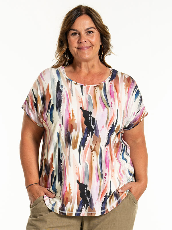 GITTE - Plus Size T-paita fra Gozzip
