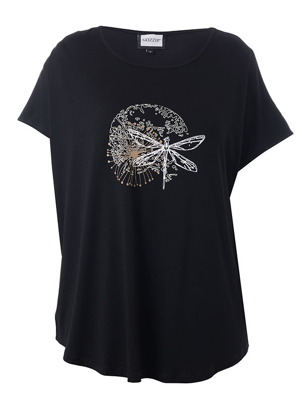 GITTE - Plus Size T-paita fra Gozzip
