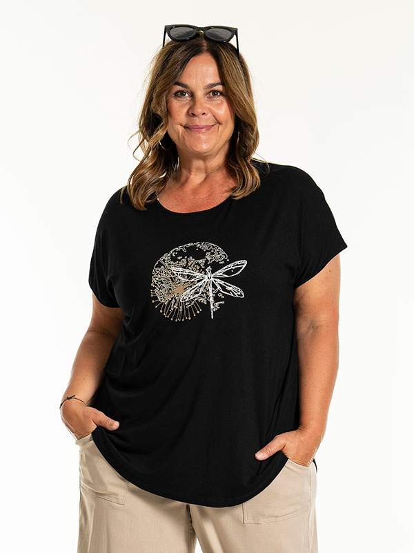 GITTE - Plus Size T-paita fra Gozzip